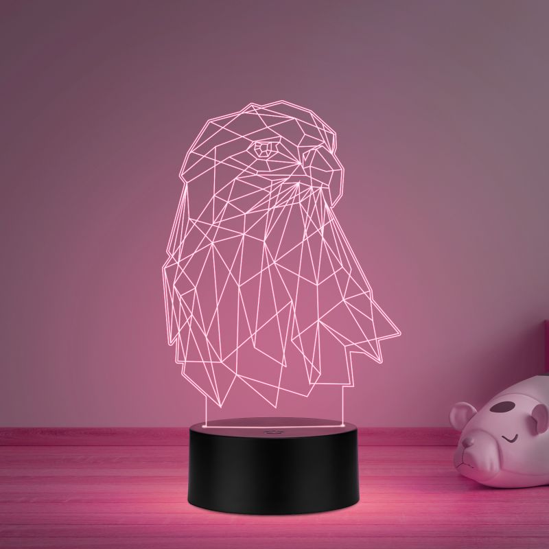 Eagle Led Night Lamp with Multicolored Light for Hoom Decor Lamp